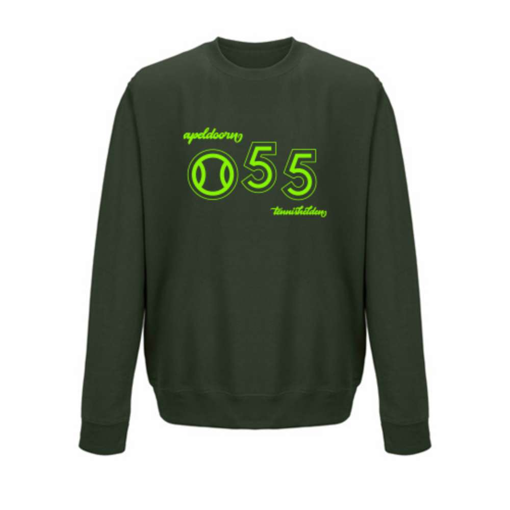 Tennis sweater - 055 Apeldoorn tennishelden (groen)