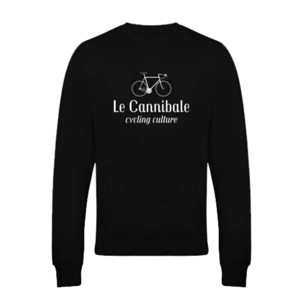 Wielren sweater - Le Cannibale fiets zwart